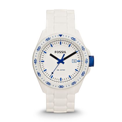 Orologio Decker Three Hand in Silicone - Bianco