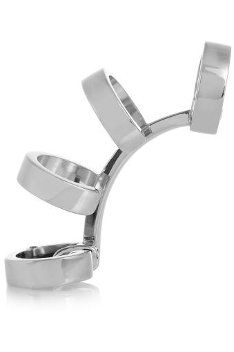 Berbere ear cuff in oro bianco 18 carati