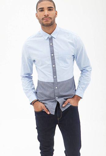 Camicia bicolore