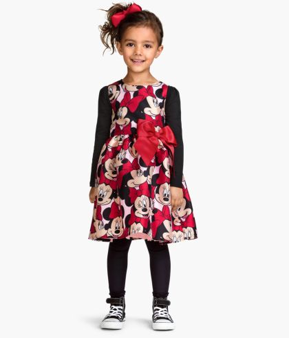 Vestito con motivo di Minnie Mouse