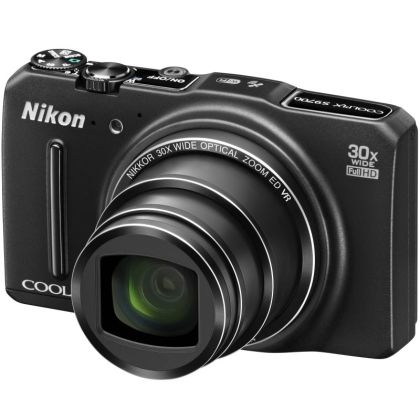 Fotocamera digitale Nikon COOLPIX S9700, 16MP, Wi-Fi, GPS, Nero