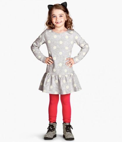 Abito per bambina con maniche lunghe