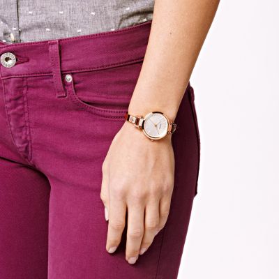 Georgia Orologio a tre lancette in acciaio inossidabile - Rosa