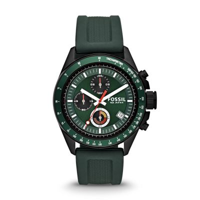Decker Chronograph Orologio in Silicone - Verde