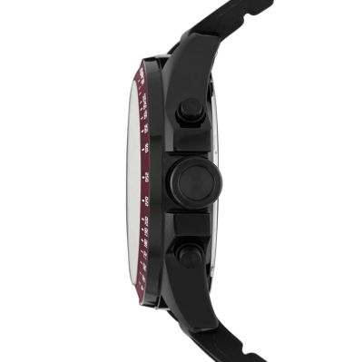 Orologio cronografo in silicone Decker - Nero