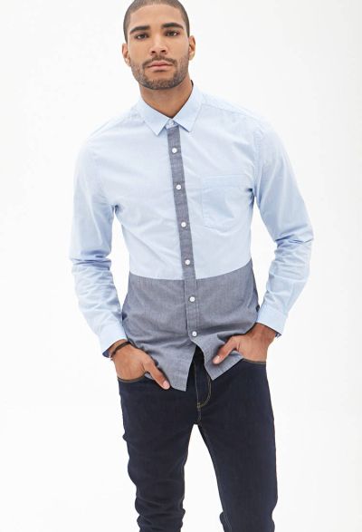 Camicia bicolore