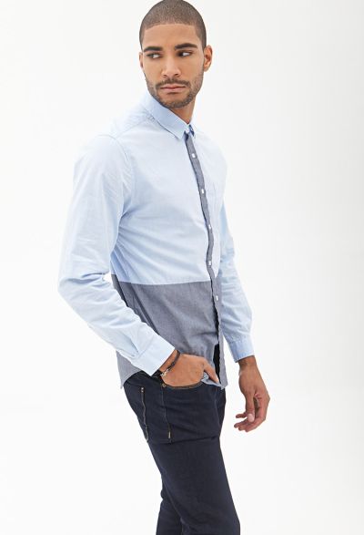 Camicia bicolore