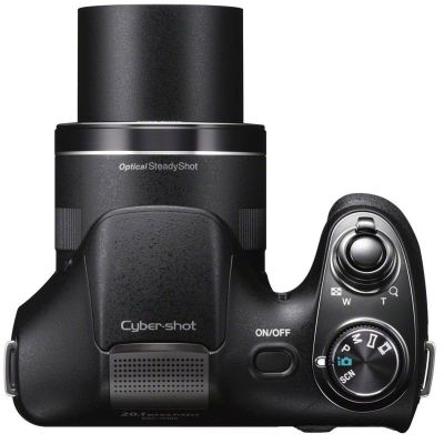 Fotocamera digitale Sony DSC-H300, 20.1MP, Nero + Scheda SD 8GB, Caricabatterie
