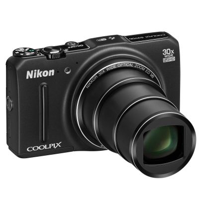 Fotocamera digitale Nikon COOLPIX S9700, 16MP, Wi-Fi, GPS, Nero