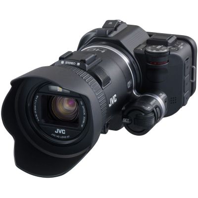 Videocamera JVC GC-PX100V, Full HD, Wi-Fi, Nera