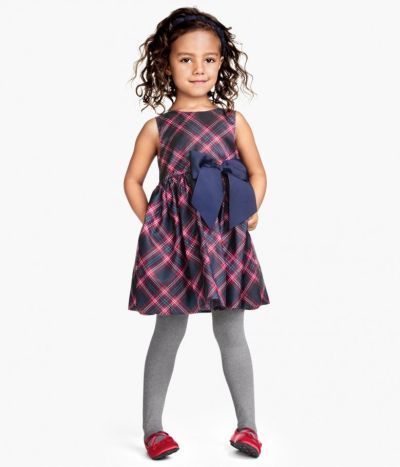 Vestito per bambina con fantasie multicolori