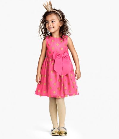 Vestito per bambina con fantasie multicolori