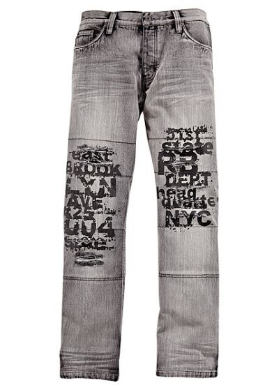 Jeans stampa gamba