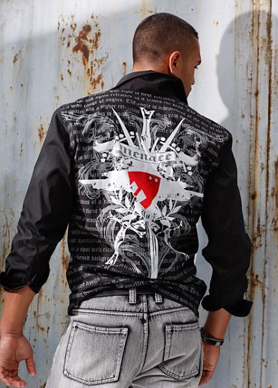 Camicia con stampa integrale